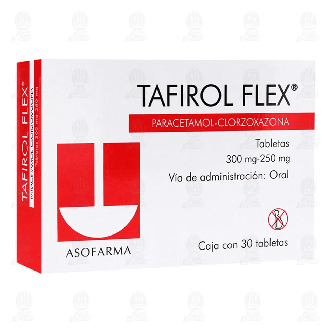Tafirol Flex 300mg/250mg, 30 Tabletas. image number 0