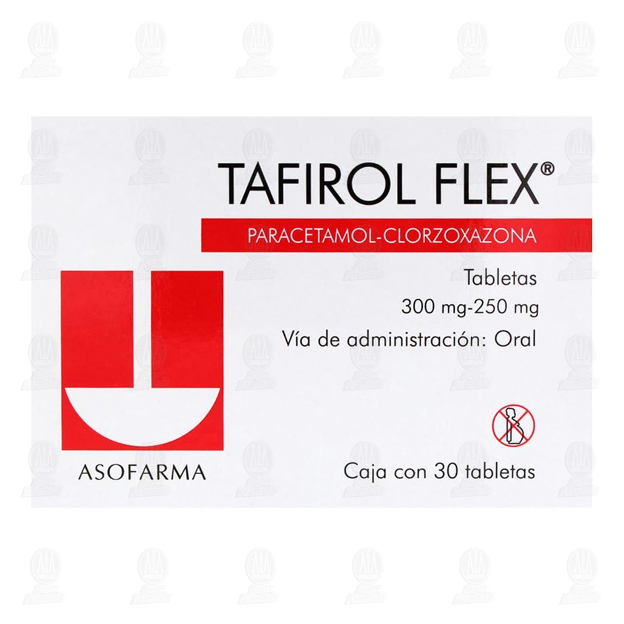 Tafirol Flex 300mg/250mg, 30 Tabletas. image number 1