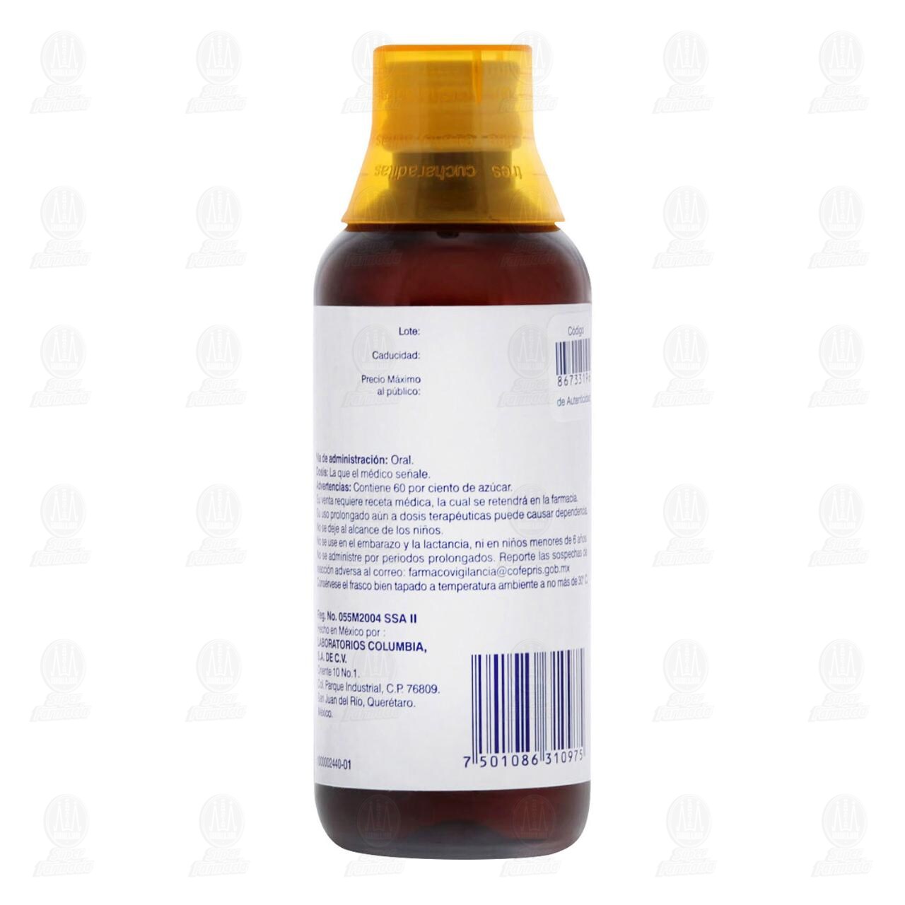 Kodel Jarabe 160mg/200mg, 200 ml. image number 2