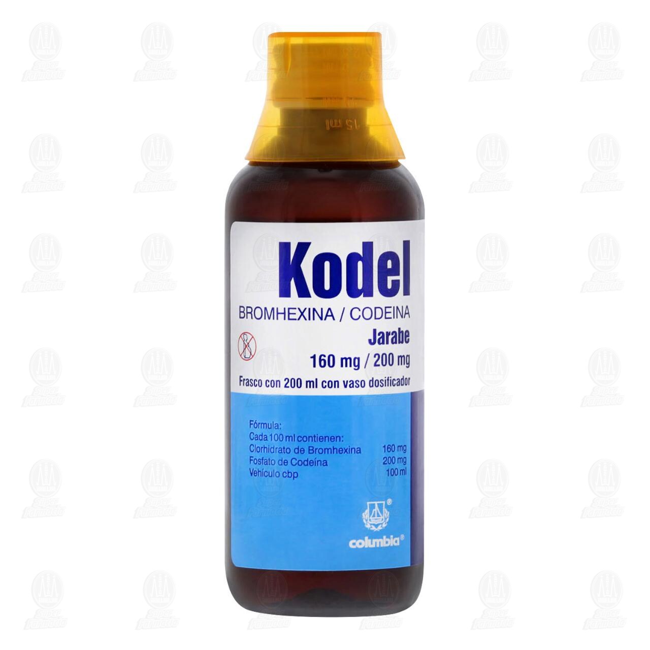 Kodel Jarabe 160mg/200mg, 200 ml. image number 1