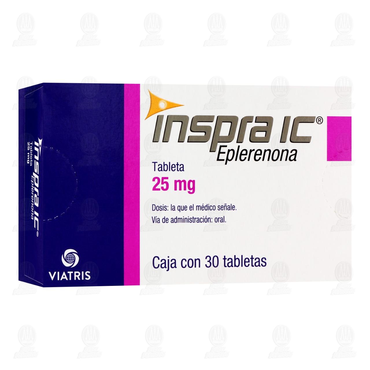 Inspra IC 25 mg, 30 tabletas. image number 0