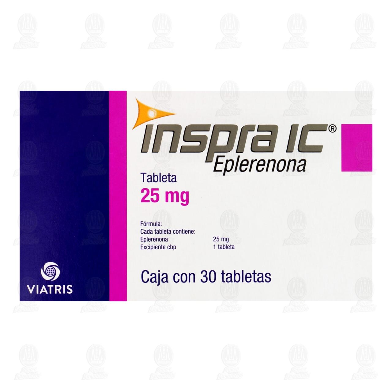 Inspra IC 25 mg, 30 tabletas. image number 2