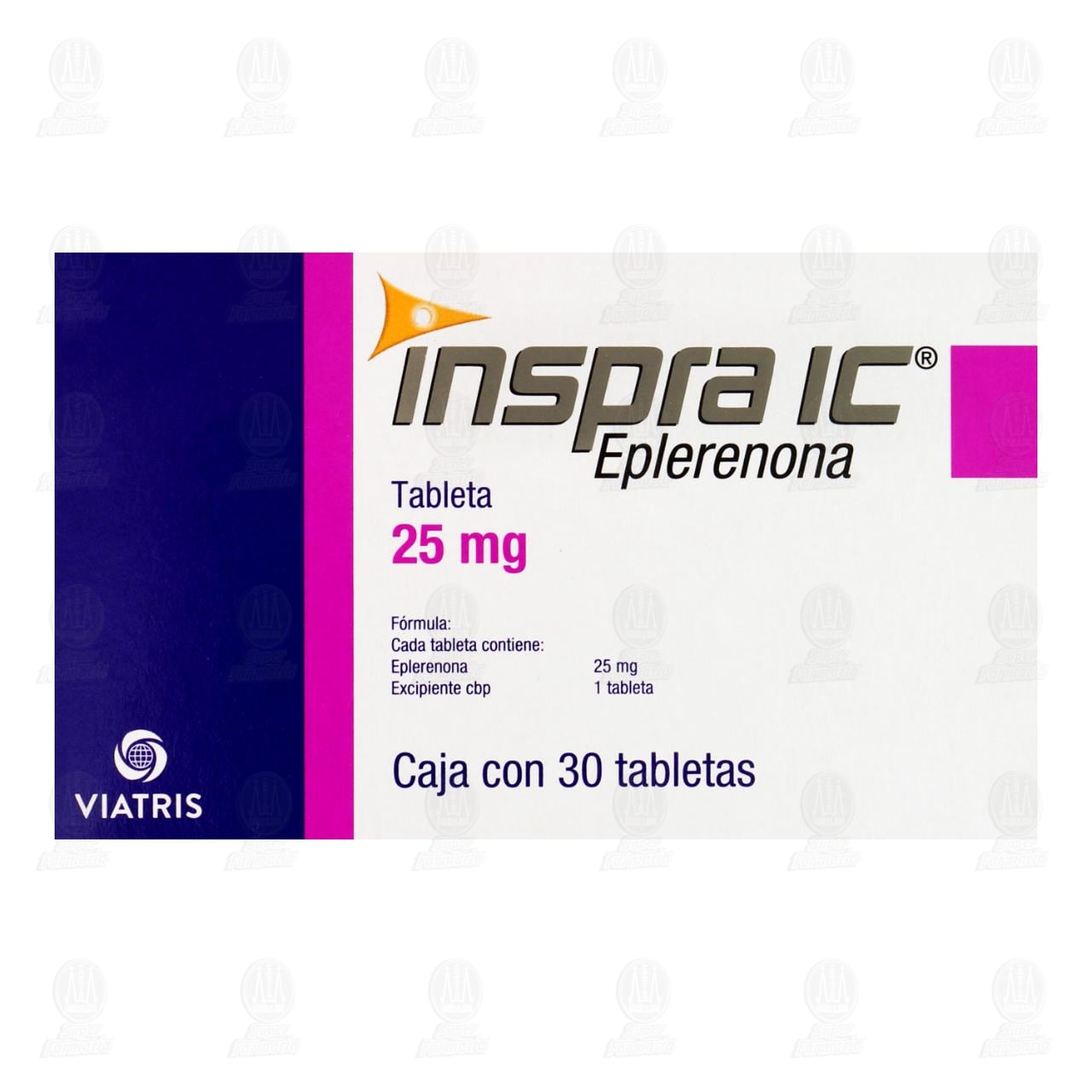 Inspra IC 25 mg, 30 tabletas. image number 2