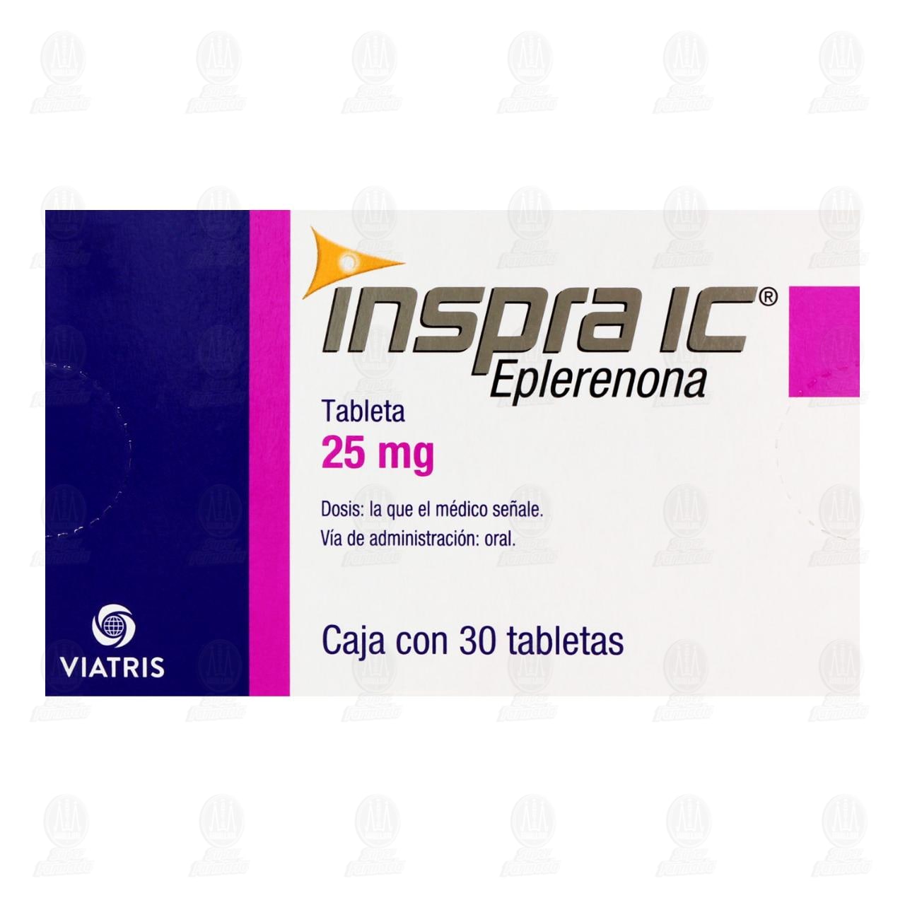 Inspra IC 25 mg, 30 tabletas. image number 1