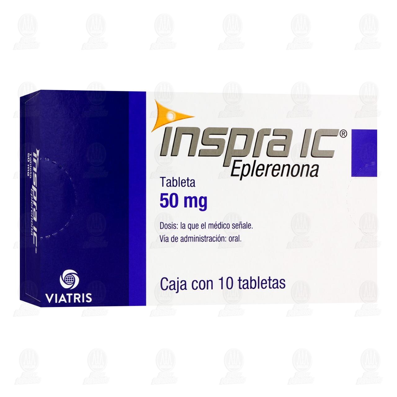 Inspra IC 50 mg, 10 Tabletas. image number 0