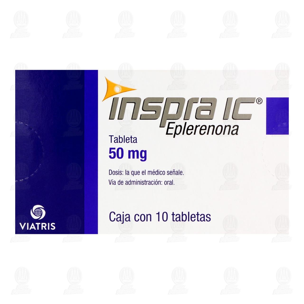 Inspra IC 50 mg, 10 Tabletas. image number 1