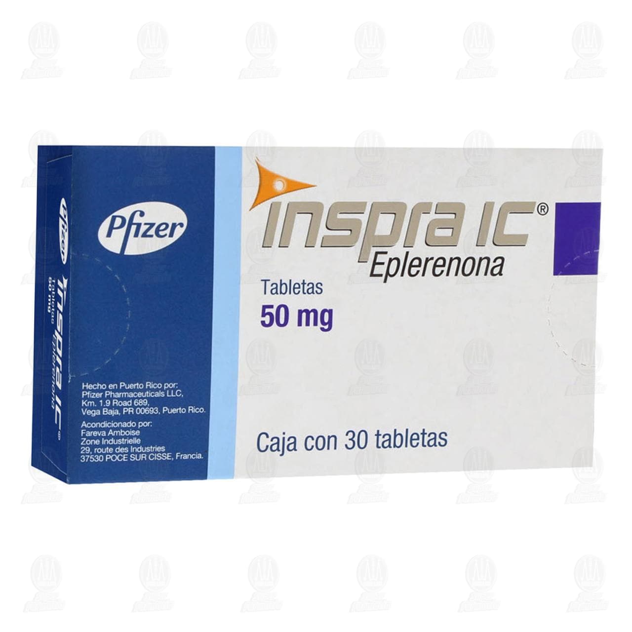 Imagen para Inspra IC 50 mg, 30 Tabletas.