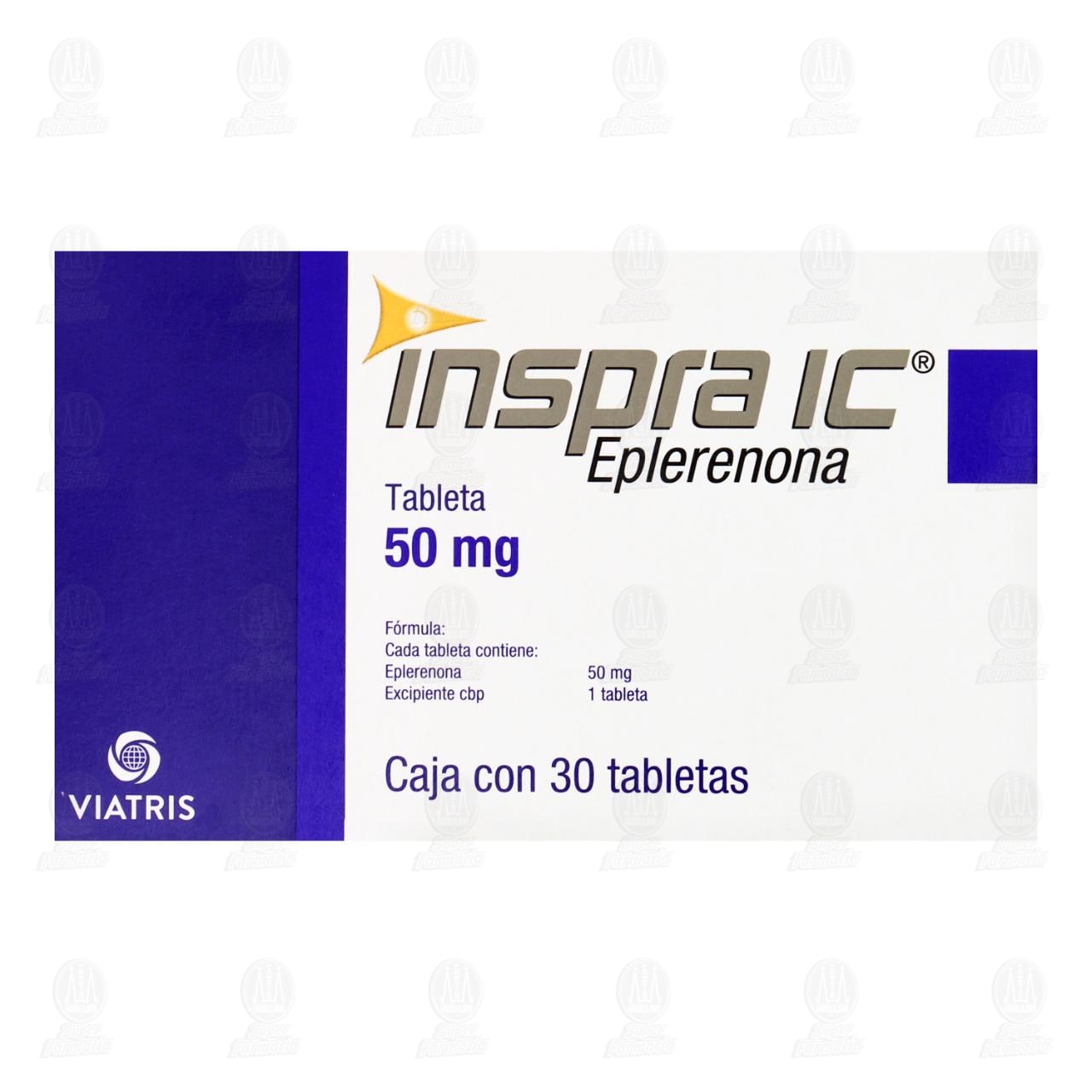 Inspra IC 50 mg, 30 Tabletas. image number 2