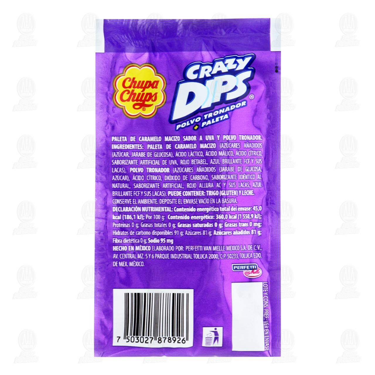 Paleta de Caramelo Chupa Chups Crazy Dips, 12 gr. image number 1