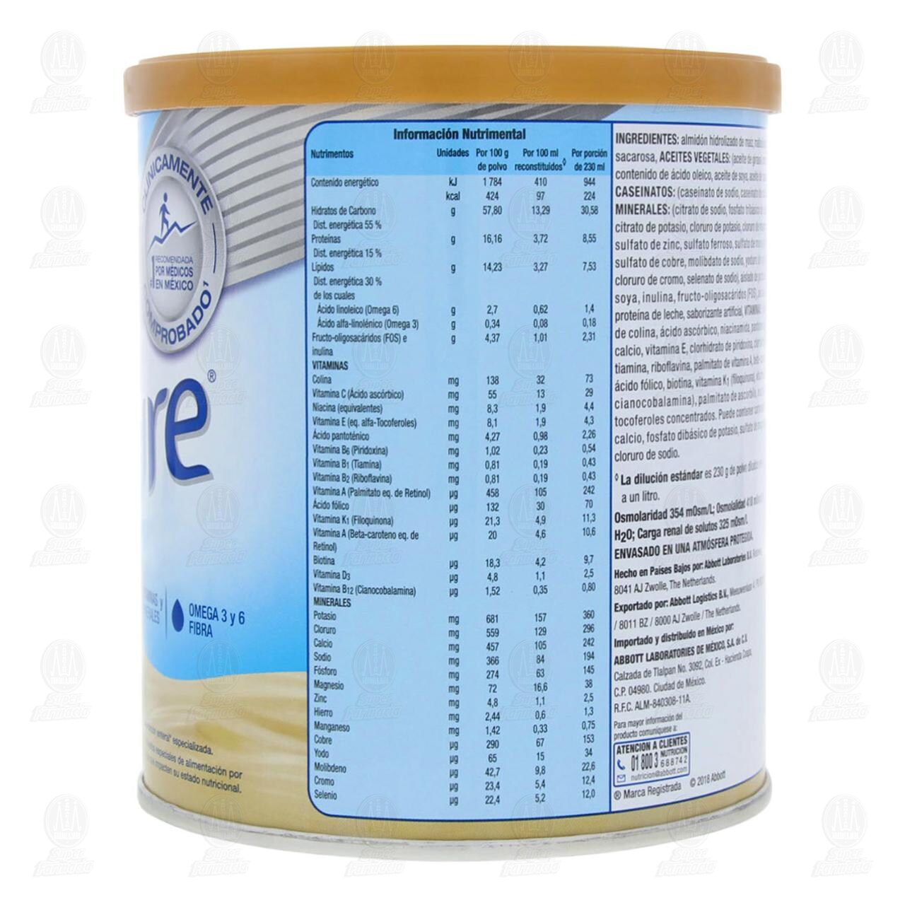 Ensure en Polvo Sabor a Vainilla, 400 gr. image number 3