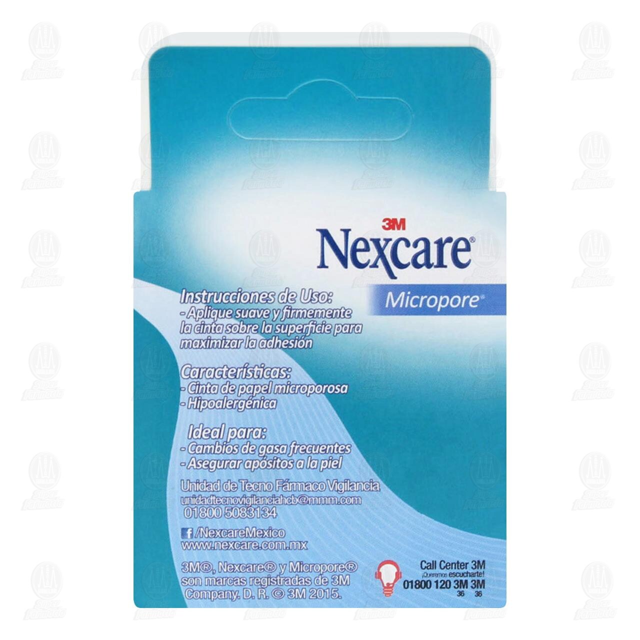 3M Nexcare Cinta Micropore Color Blanco 1.25cm x 5m, 1 pz. image number 2