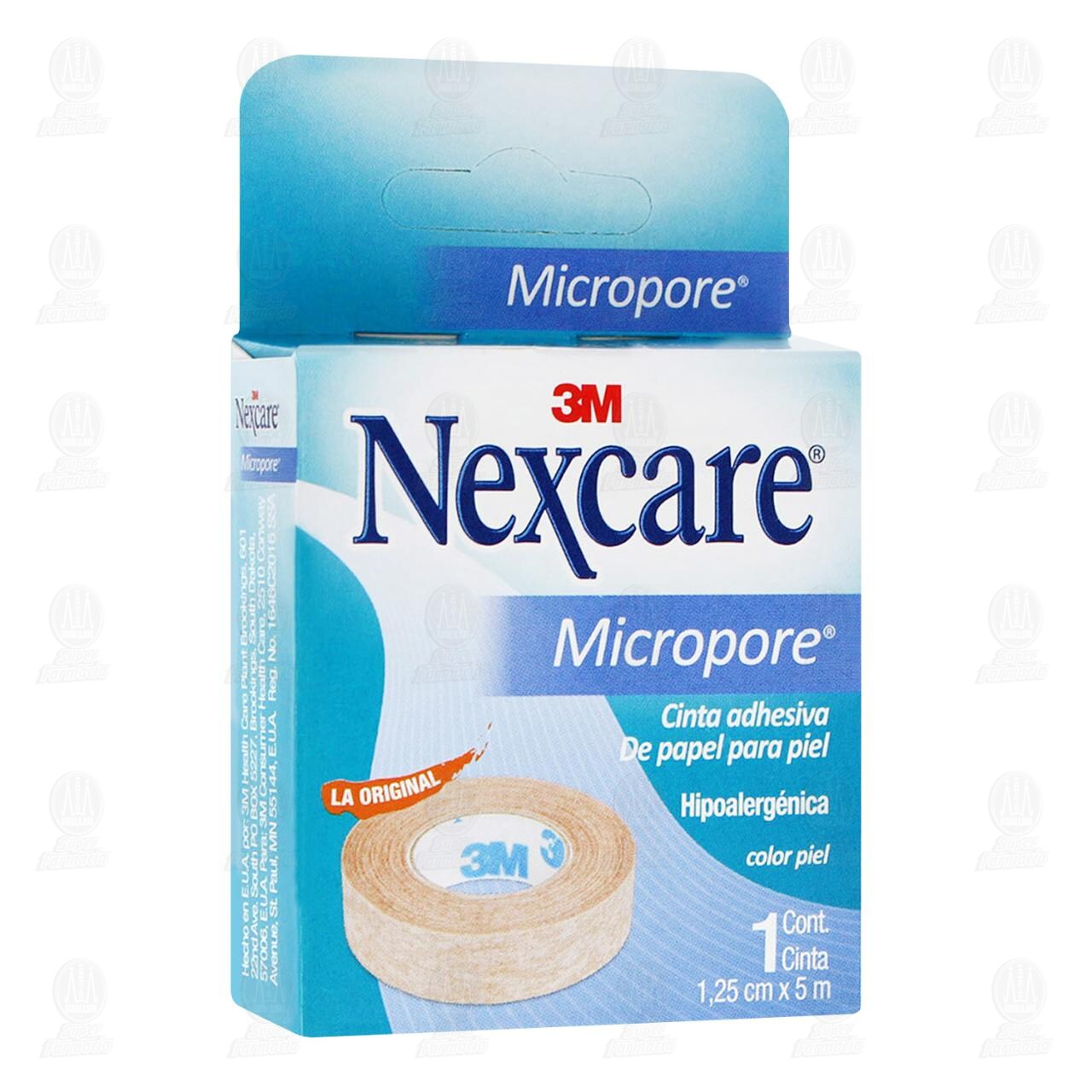 3M Nexcare Cinta Micropore Piel 1.25cm x 5m, 1 pz. image number 0