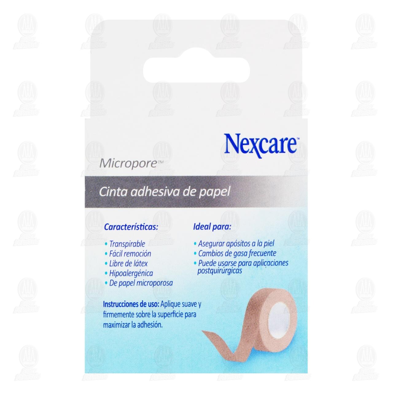 3M Nexcare Cinta Micropore Color Piel 1.25cm x 5m, 1 pz. image number 2