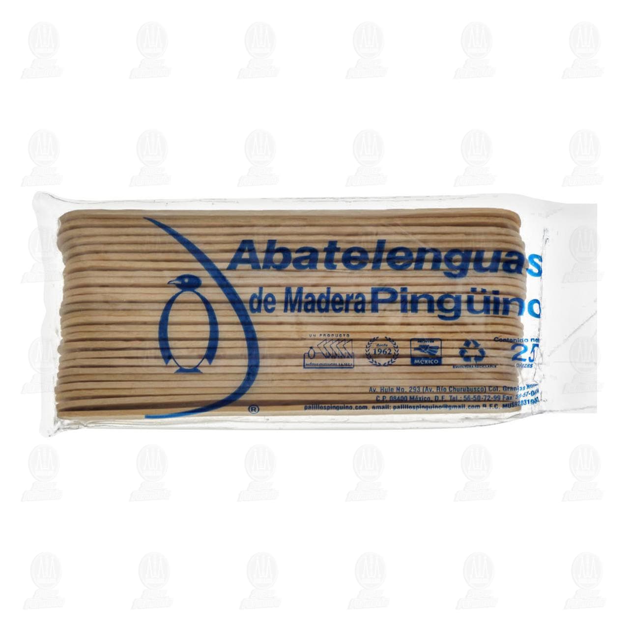 Imagen para Abatelenguas de Madera Pingüino, 25 pzas.