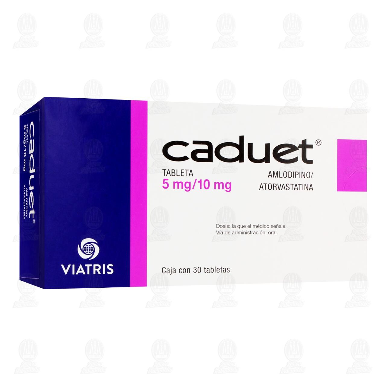 Caduet 5mg/10mg, 30 Tabletas. image number 0