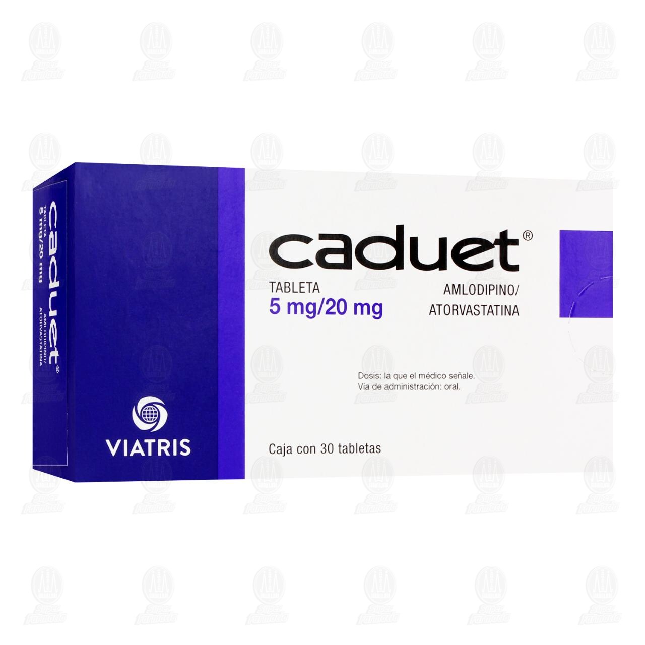 Caduet 5mg/20mg, 30 Tabletas. image number 0