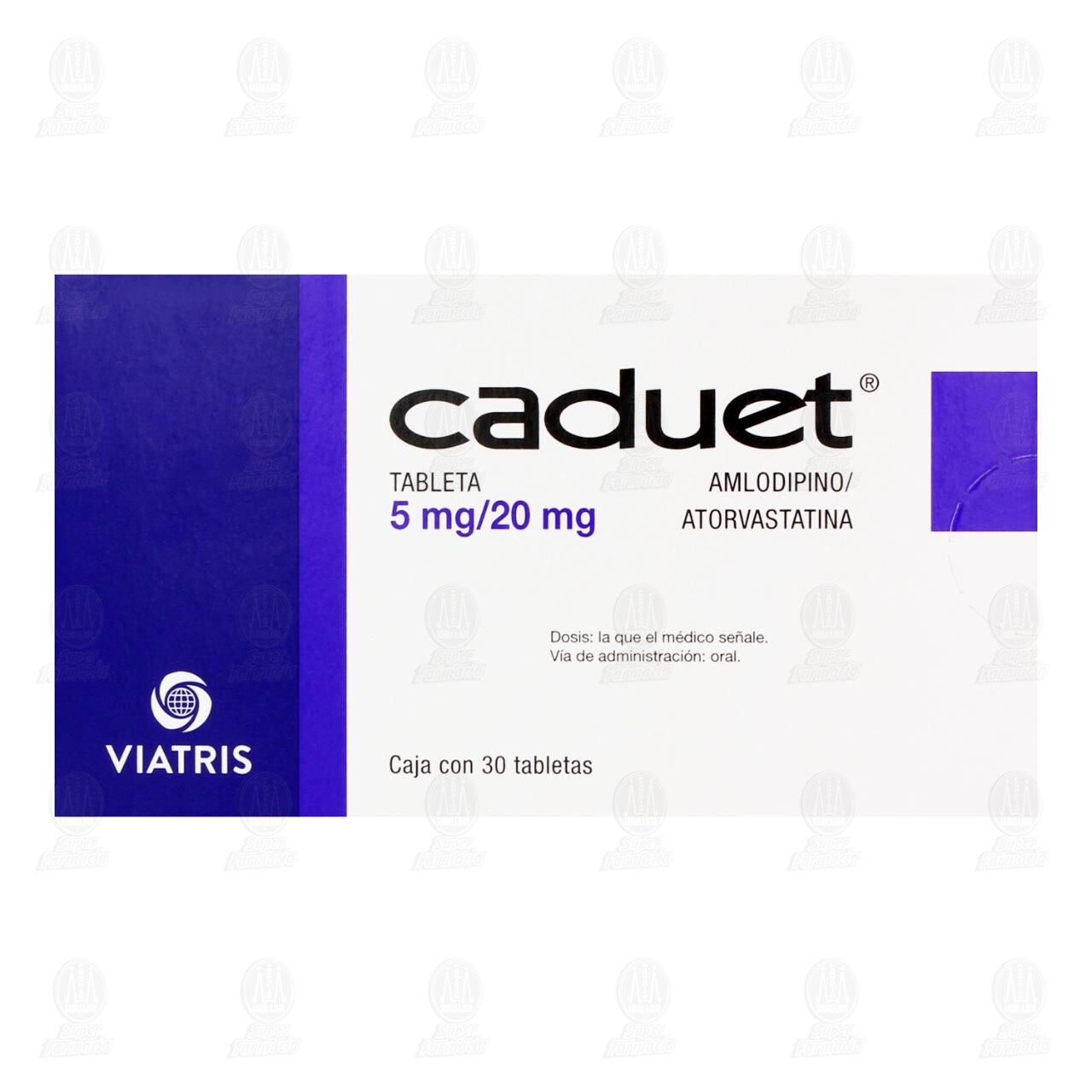 Caduet 5mg/20mg, 30 Tabletas. image number 1