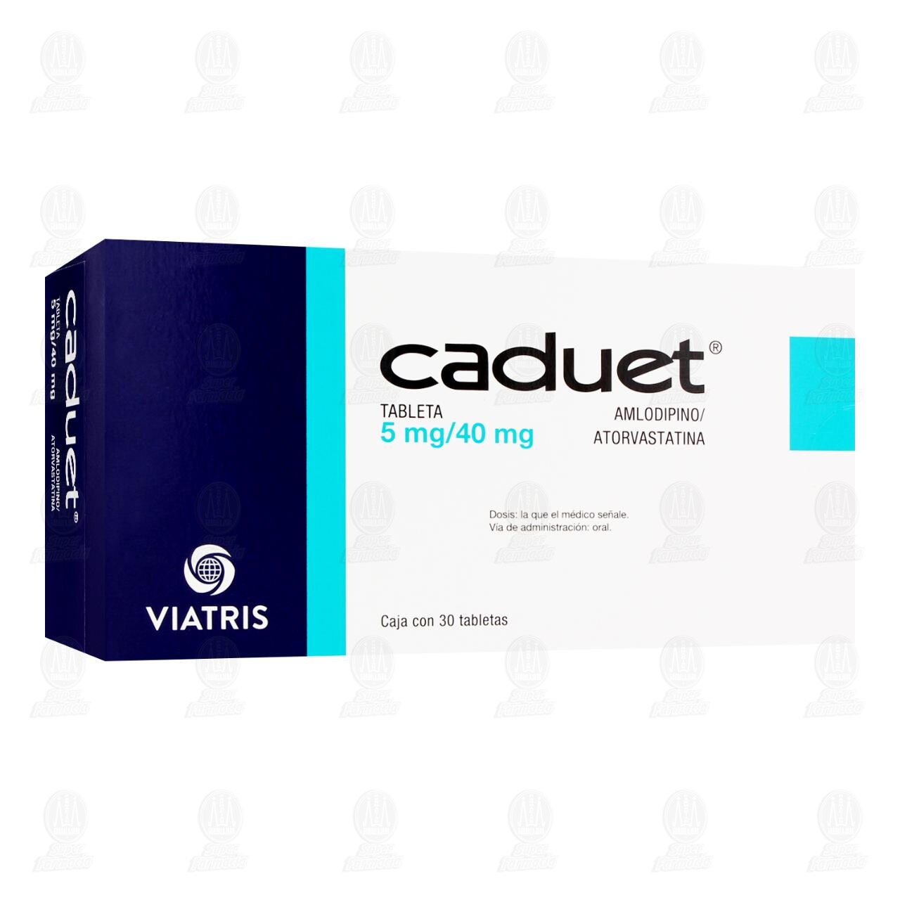 Caduet 5mg/40mg, 30 Tabletas. image number 0