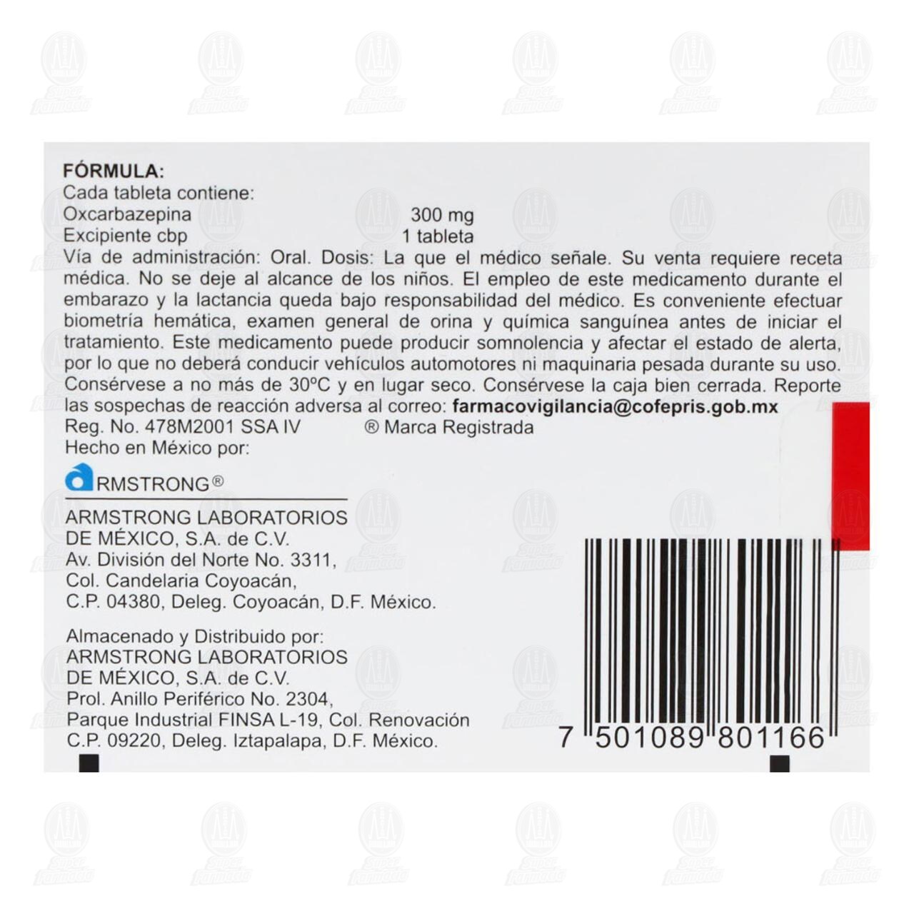 Actinium 300 mg, 20 Tabletas. image number 2