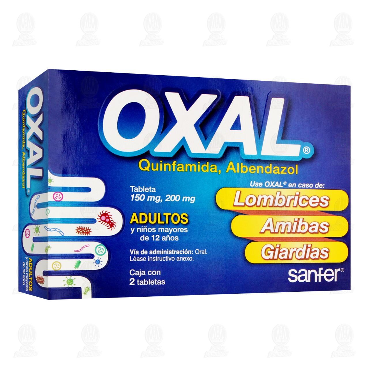 Oxal 150mg/200mg, 2 Tabletas. image number 0