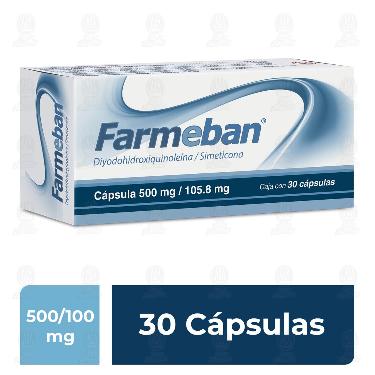 Farmeban 500mg/105.8mg, 30 C&aacute;psulas. image number 2