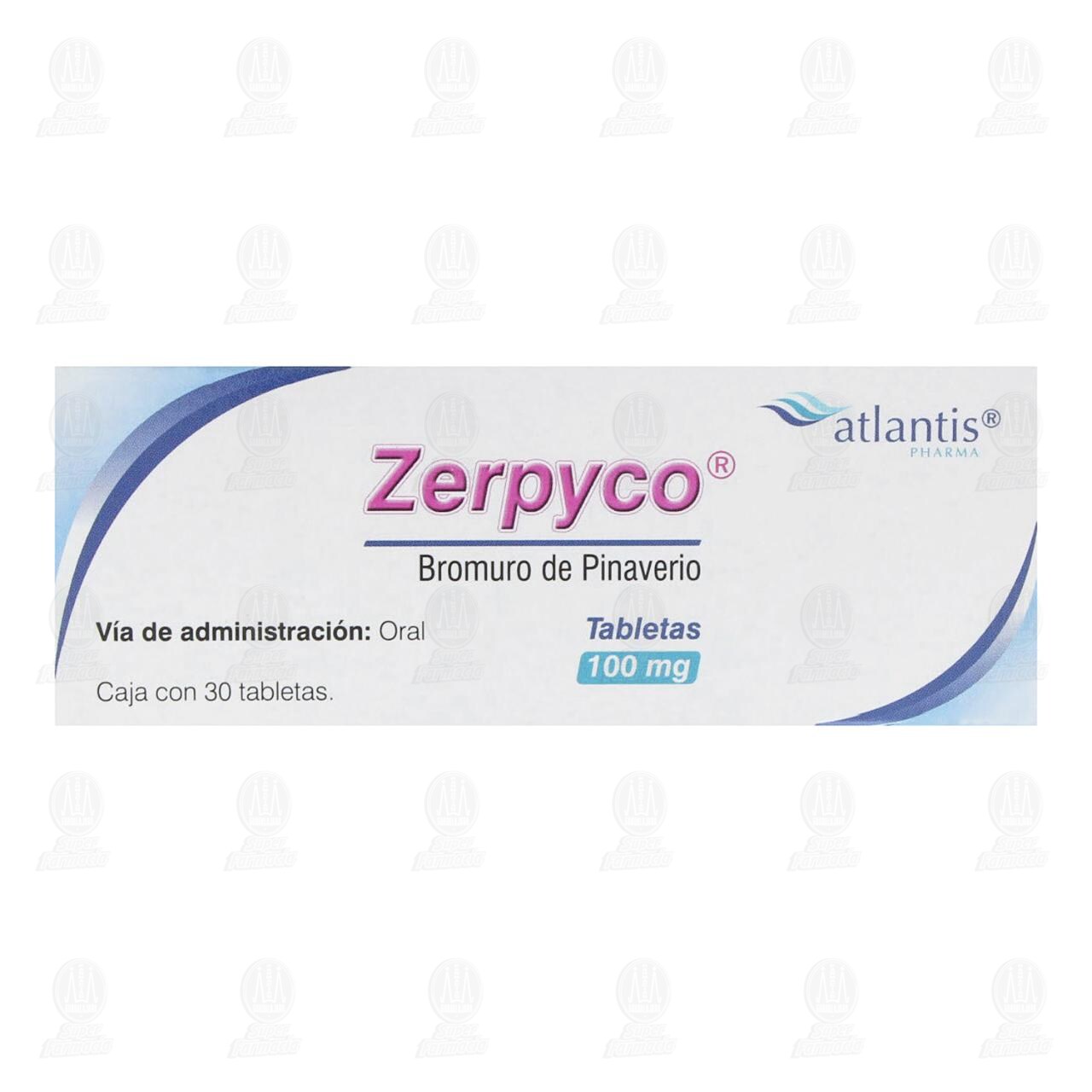 Zerpyco 100 mg, 30 Tabletas. image number 1