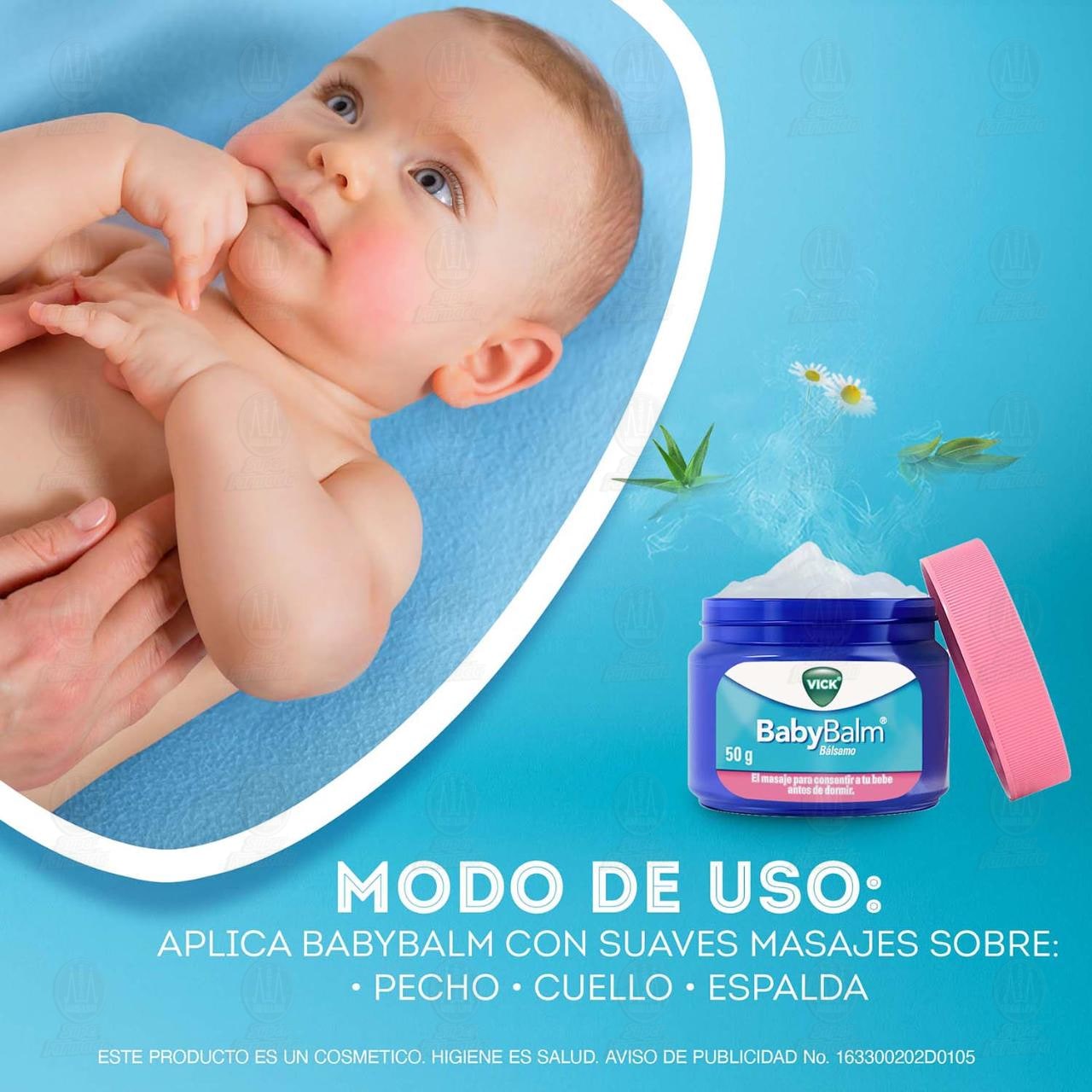 Ungüento Vick BabyBalm Bálsamo para consentir a tu bebé 50 g