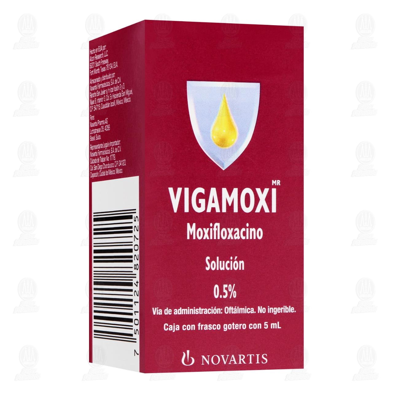 Imagen para Vigamoxi 0.5% Solución Gotas, 5 ml.