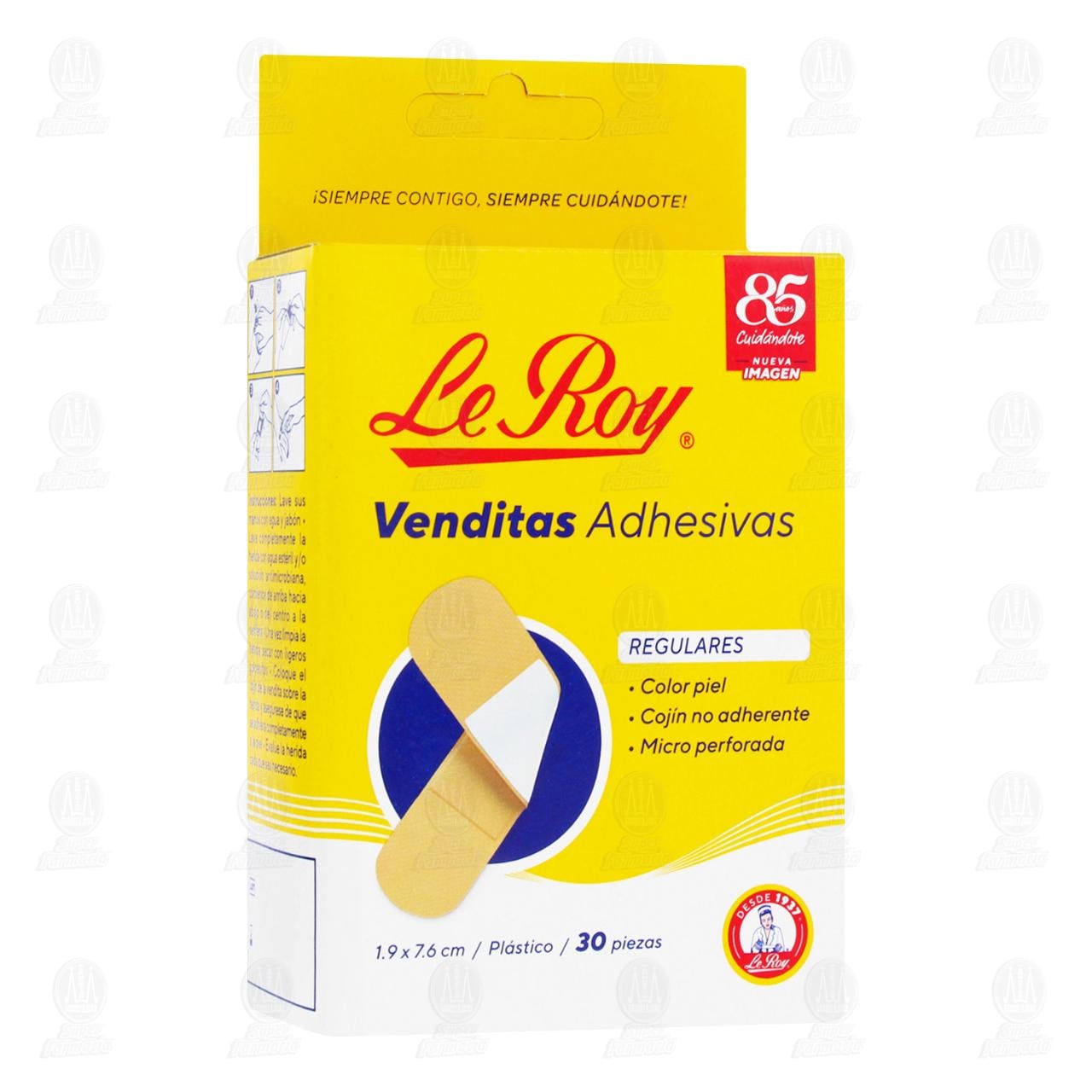 Imagen para Venditas Adhesivas Le Roy Color Piel, 30 pzas.