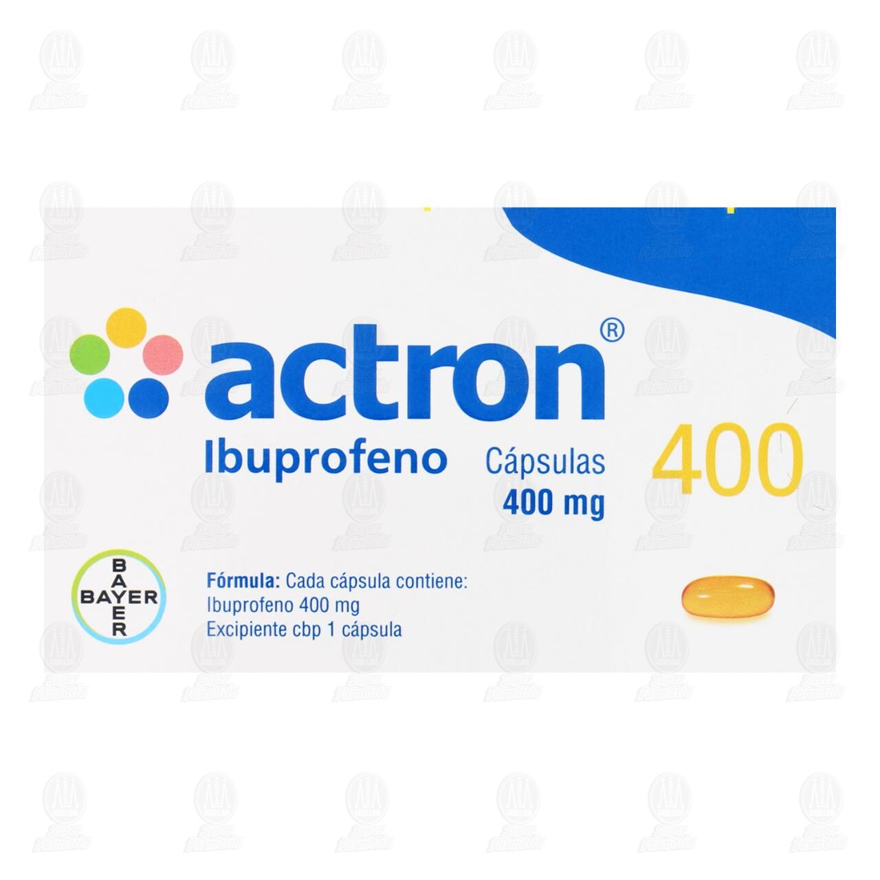 Actron 400 mg, 10 C&aacute;psulas. image number 2