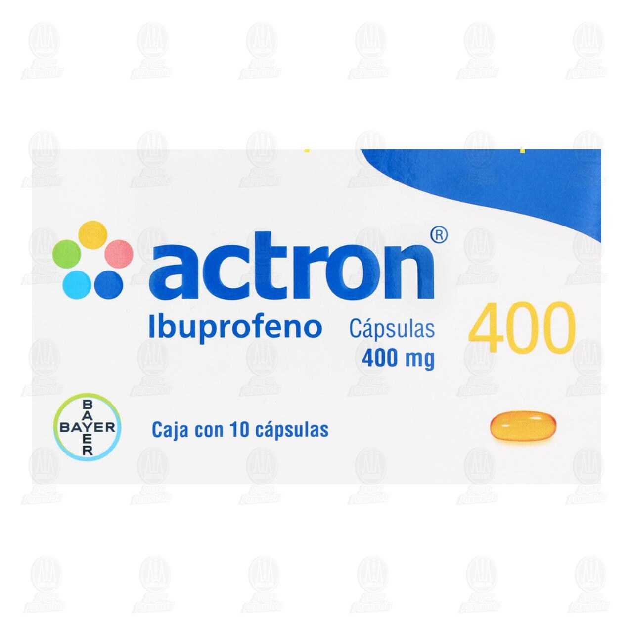 Actron 400 mg, 10 C&aacute;psulas. image number 1