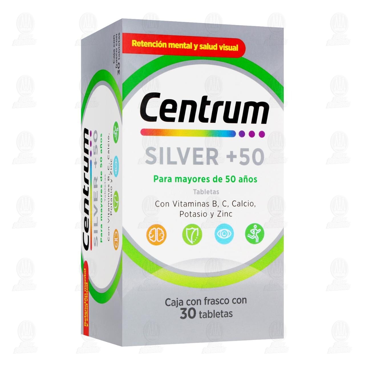 Centrum Silver +50, 30 Tabletas.