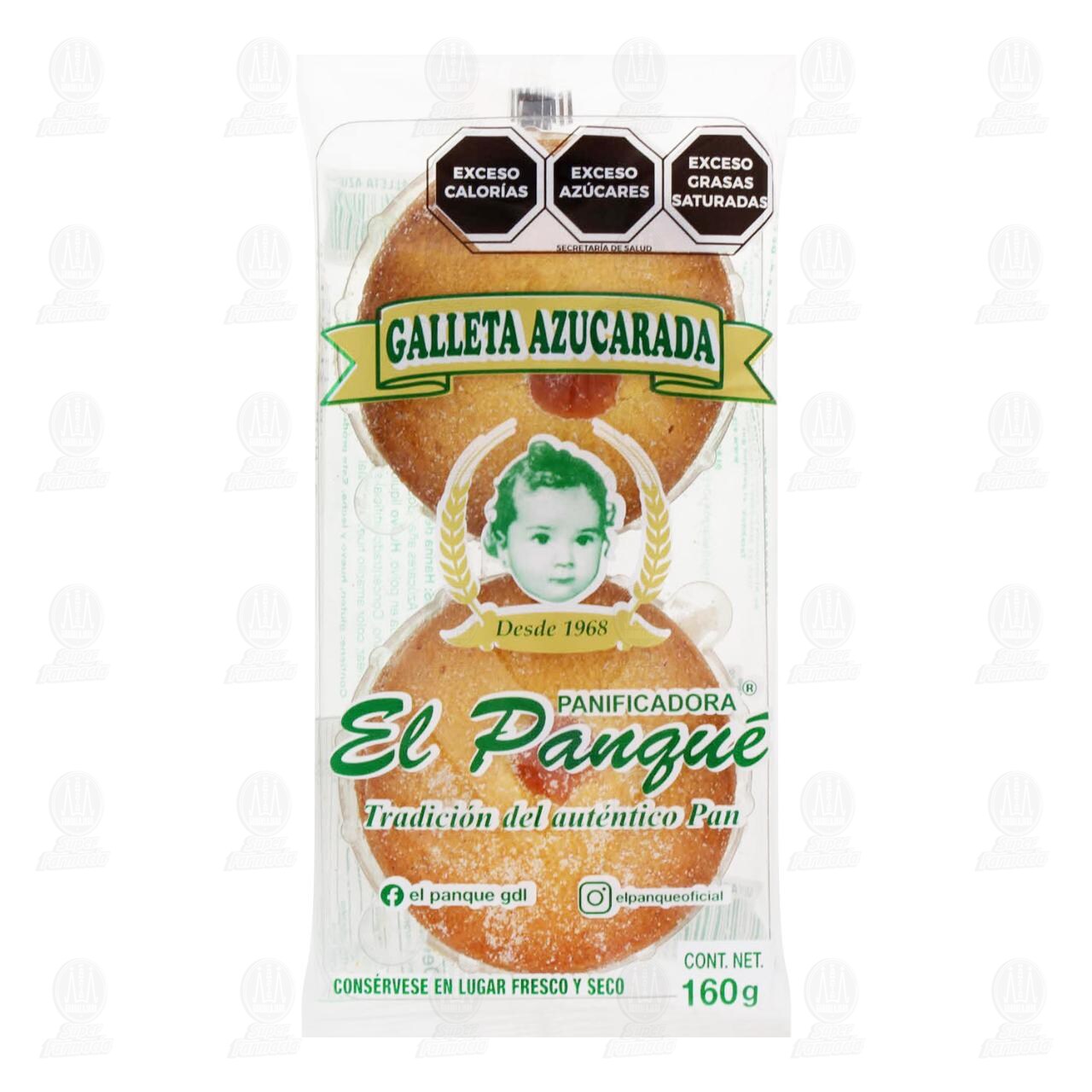 Galleta Azucarada El Panqu&eacute;, 160 gr.