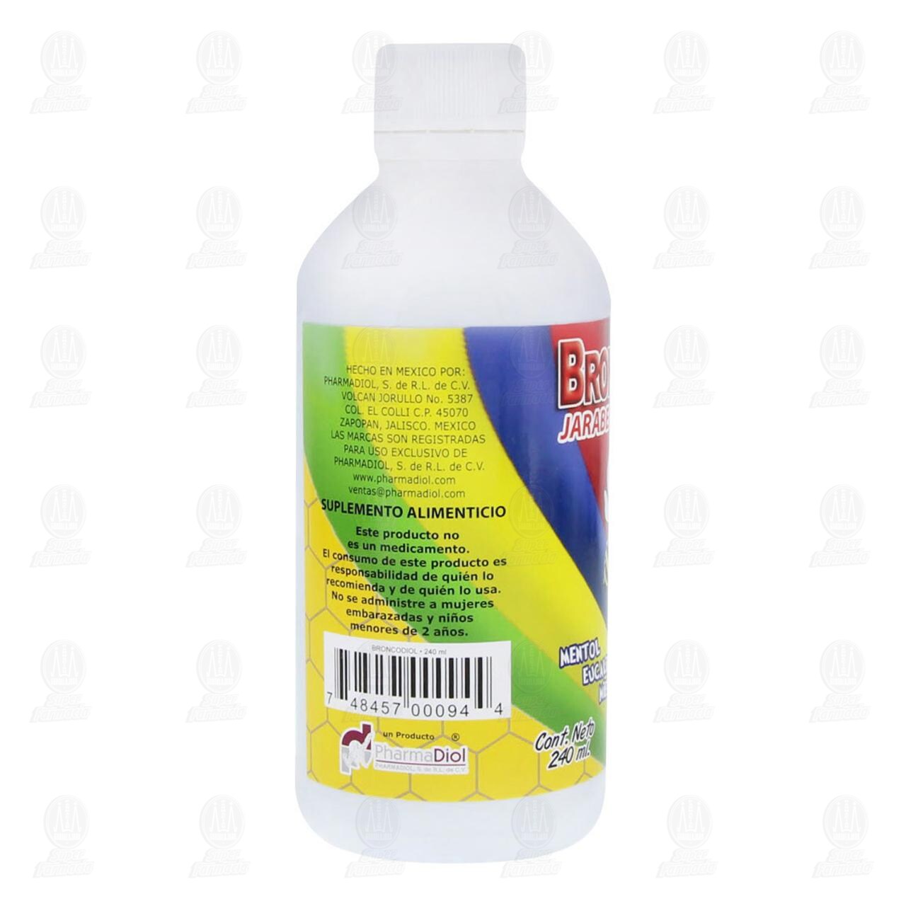 Broncodiol Jarabe, 240 ml. image number 3
