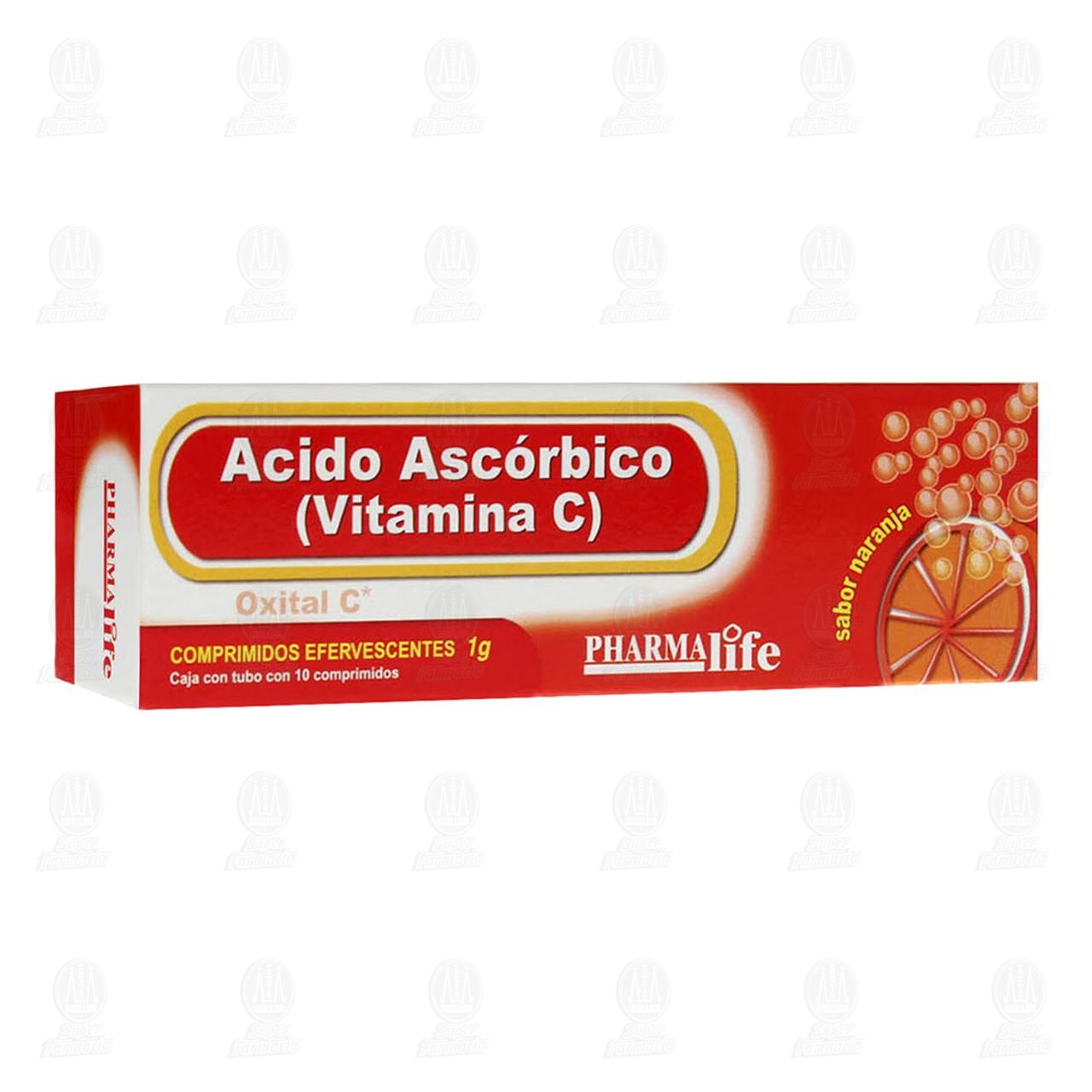 Ácido Ascórbico 1 gr, 10 Comprimidos Pharmalife.