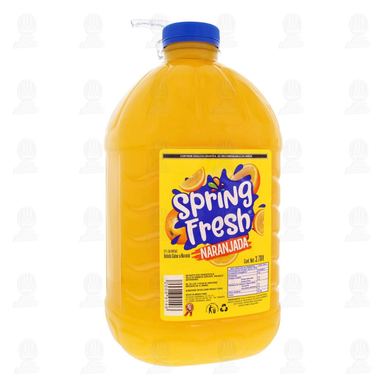 Bebida Spring Fresh Naranjada, 3.78 l.