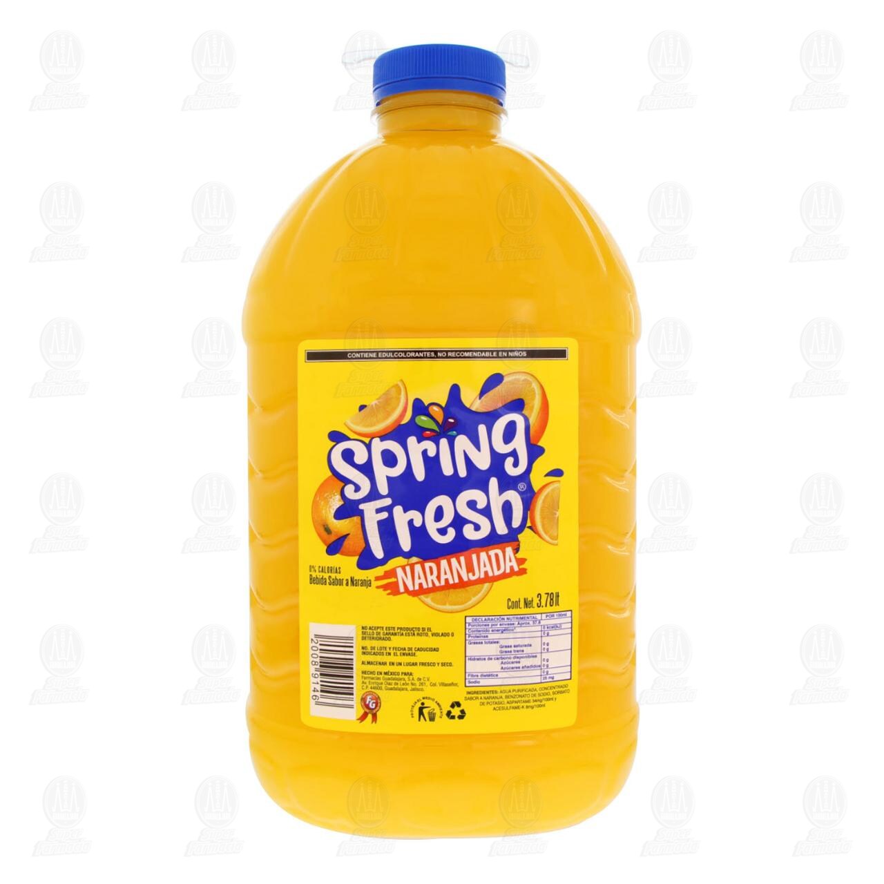 Bebida Spring Fresh Naranjada, 3.78 l. image number 1