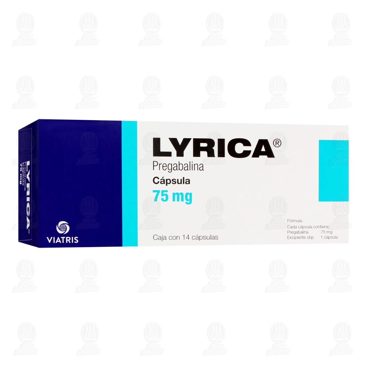Lyrica 75 mg, 14 C&aacute;psulas. image number 0