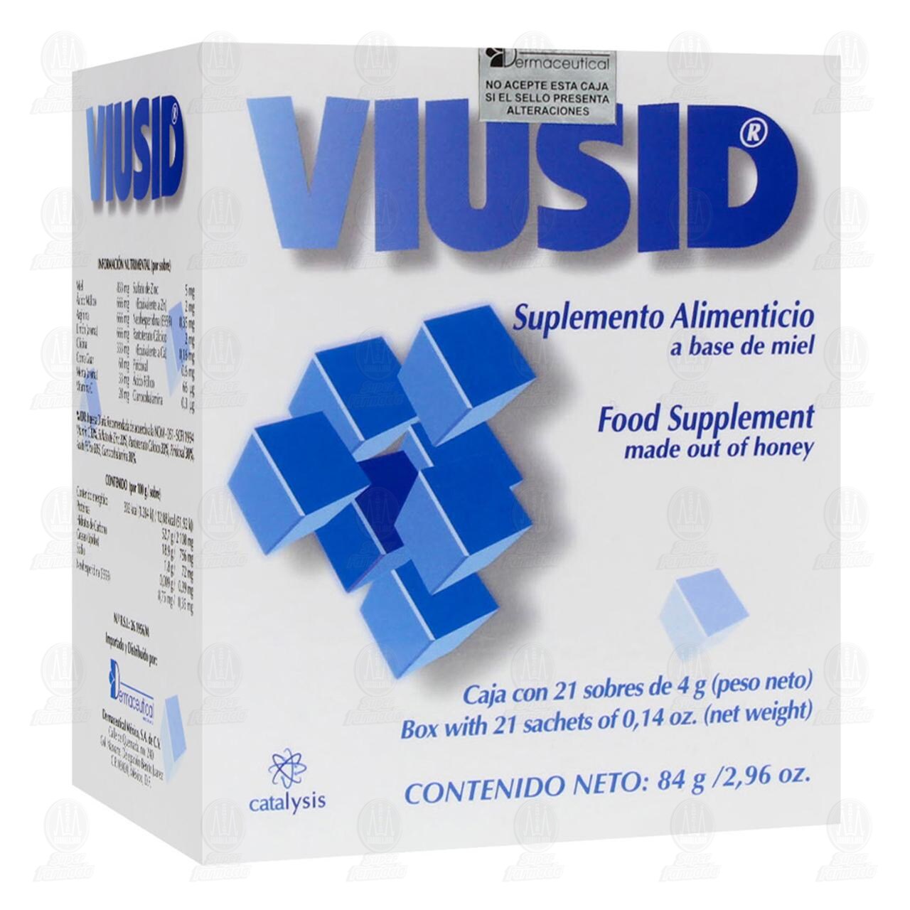 Viusid Suplemento Alimenticio 4 gr, 21 Sobres. image number 0