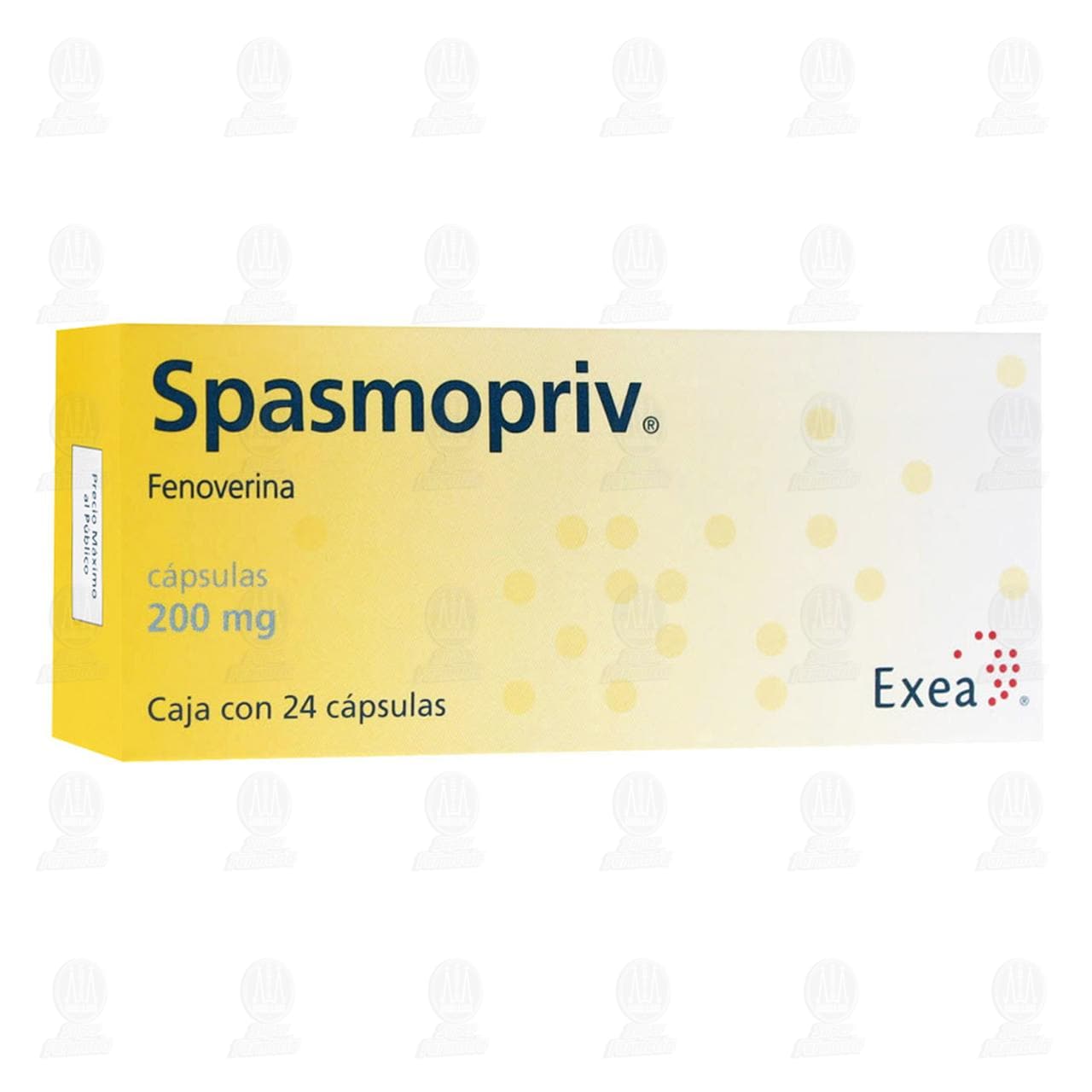 Spasmopriv 200 mg, 24 Cápsulas. image number 0