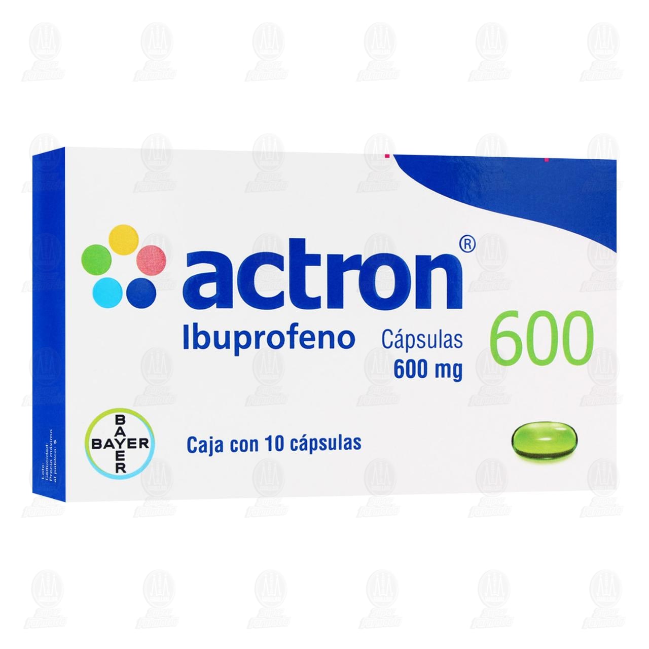 Actron 600 mg, 10 C&aacute;psulas. image number 0