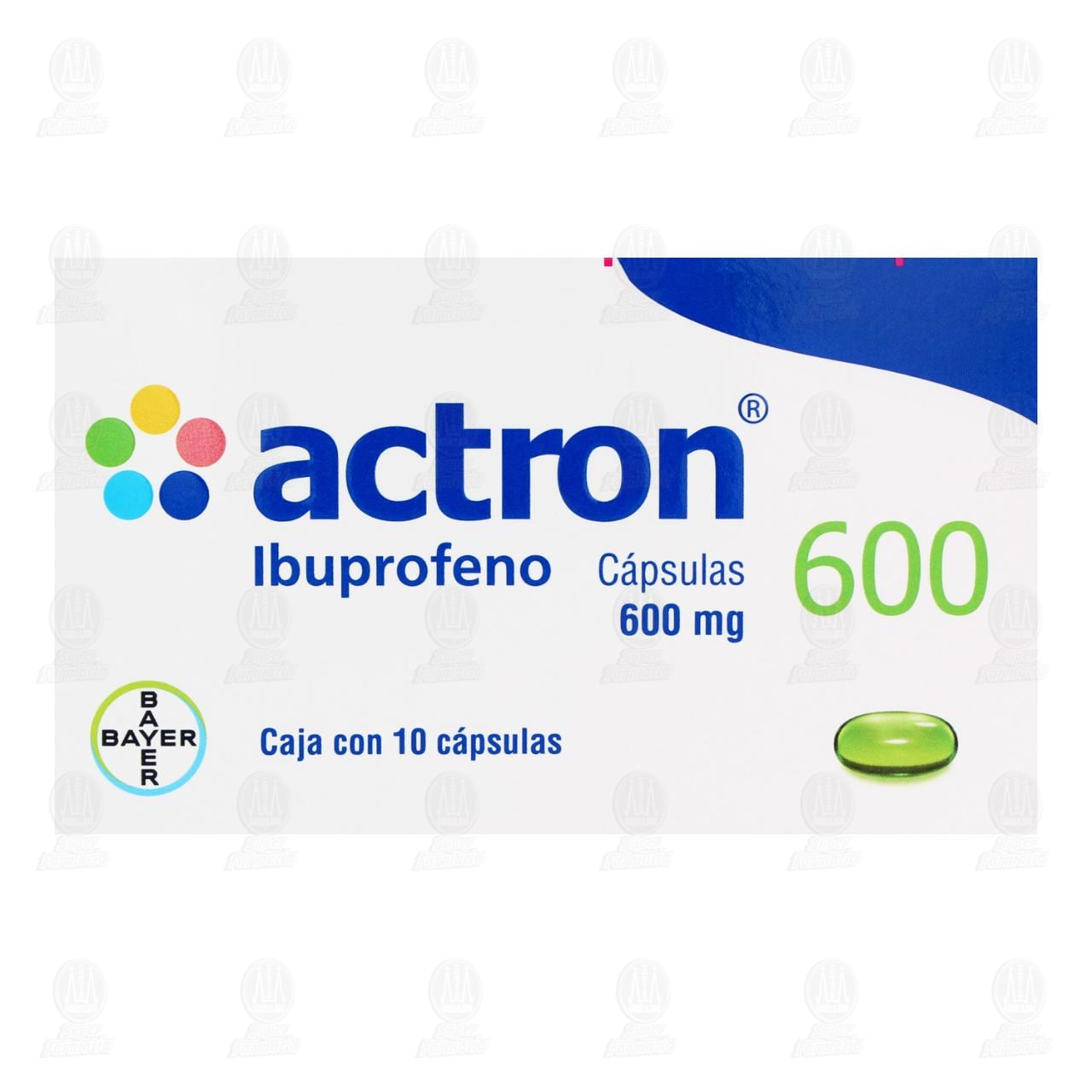 Actron 600 mg, 10 C&aacute;psulas. image number 1