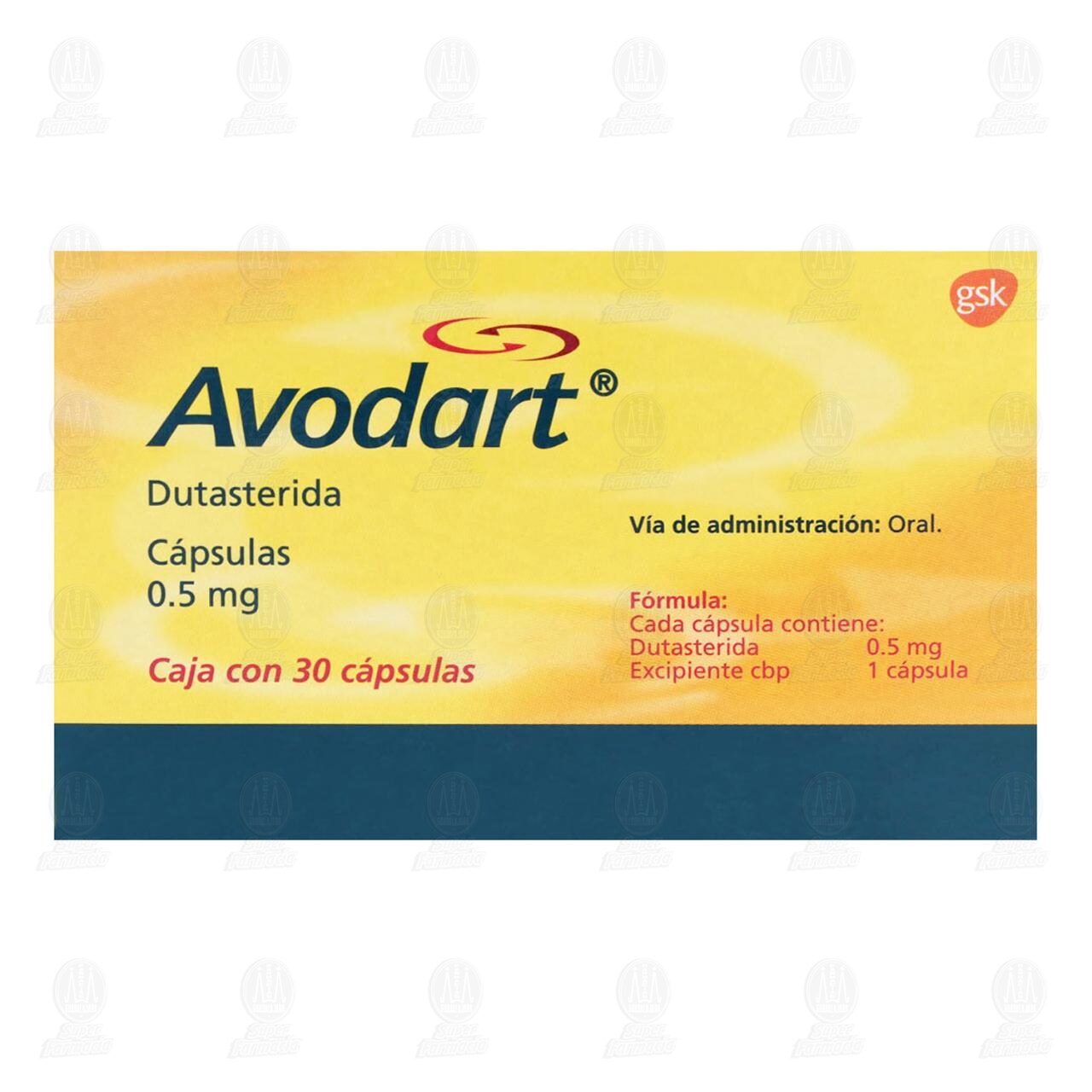 Avodart 0.5 mg, 30 C&aacute;psulas. image number 2