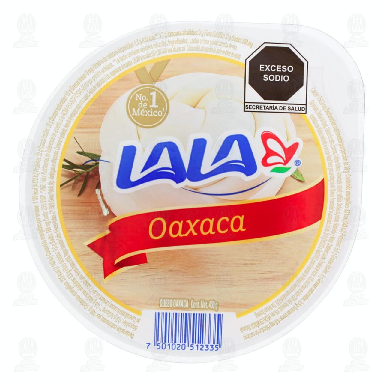 Queso Lala Oaxaca, 400 gramos. image number 0