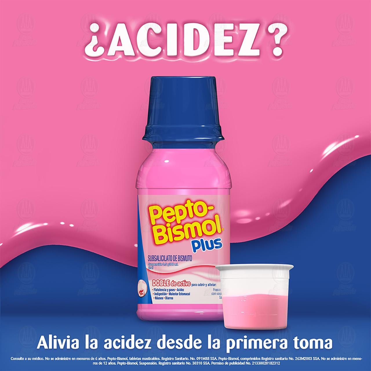 Pepto-Bismol Plus Suspensi&oacute;n Sabor Original, 118 ml. image number 2