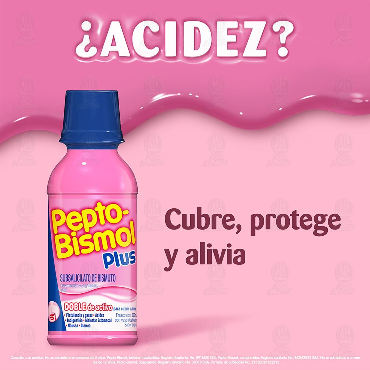 Pepto-Bismol Plus Suspensi&oacute;n Sabor Original, 118 ml. image number 4