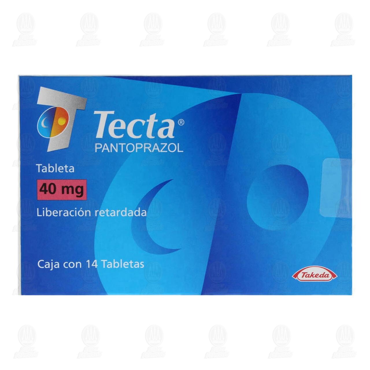 Tecta 40 mg, 14 Tabletas. image number 1