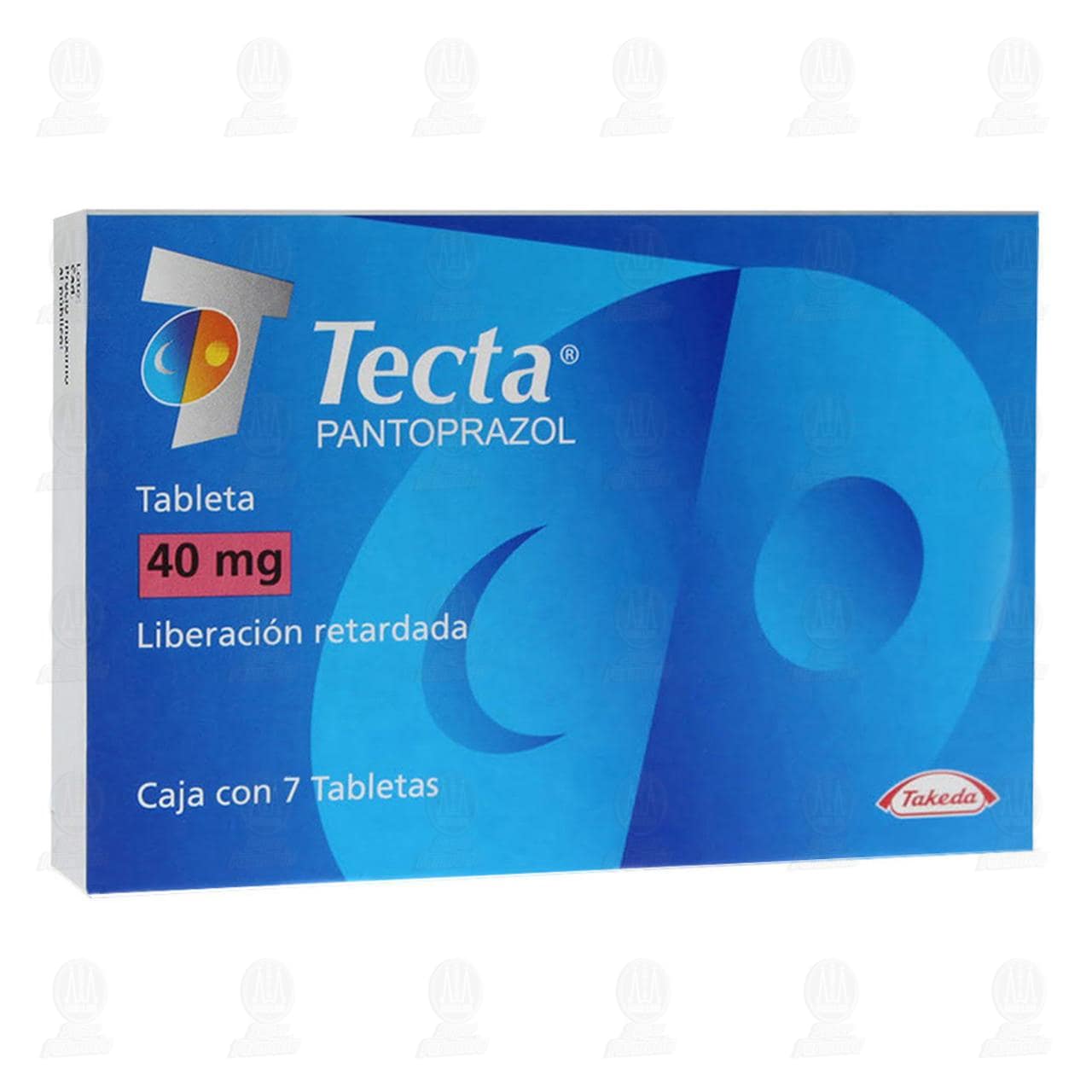 Tecta 40 mg, 7 Tabletas. image number 0