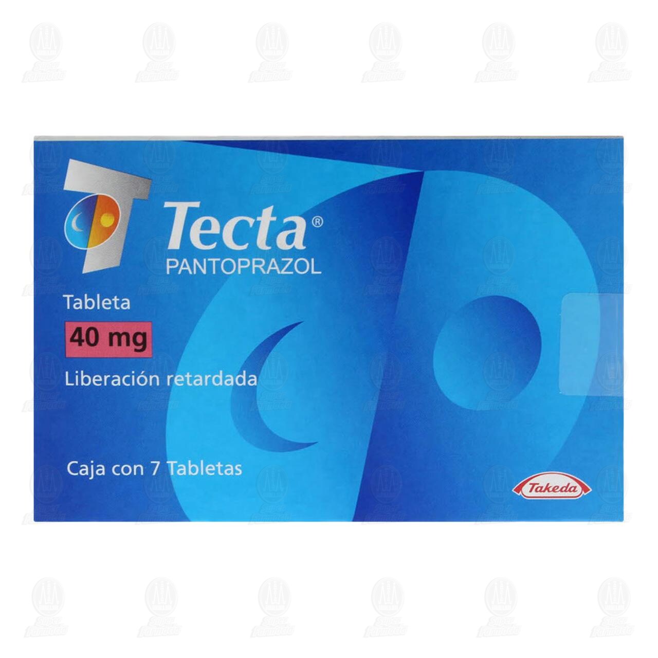Tecta 40 mg, 7 Tabletas. image number 1