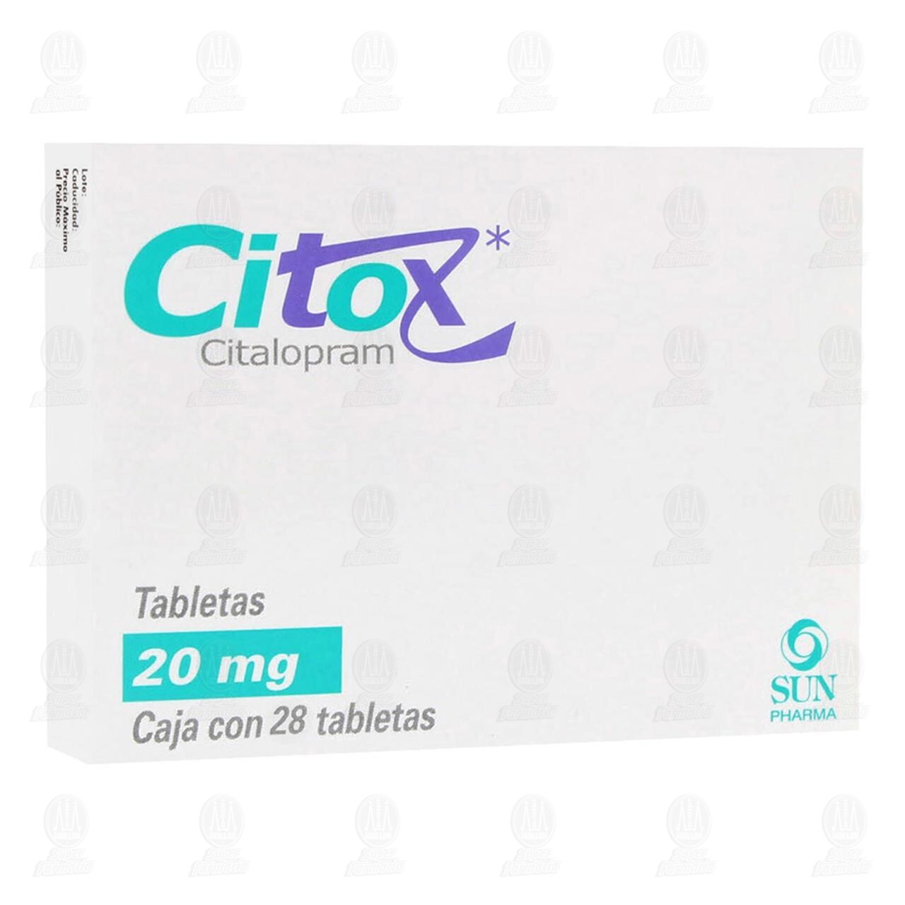 Citox 20 mg, 28 Tabletas. image number 0